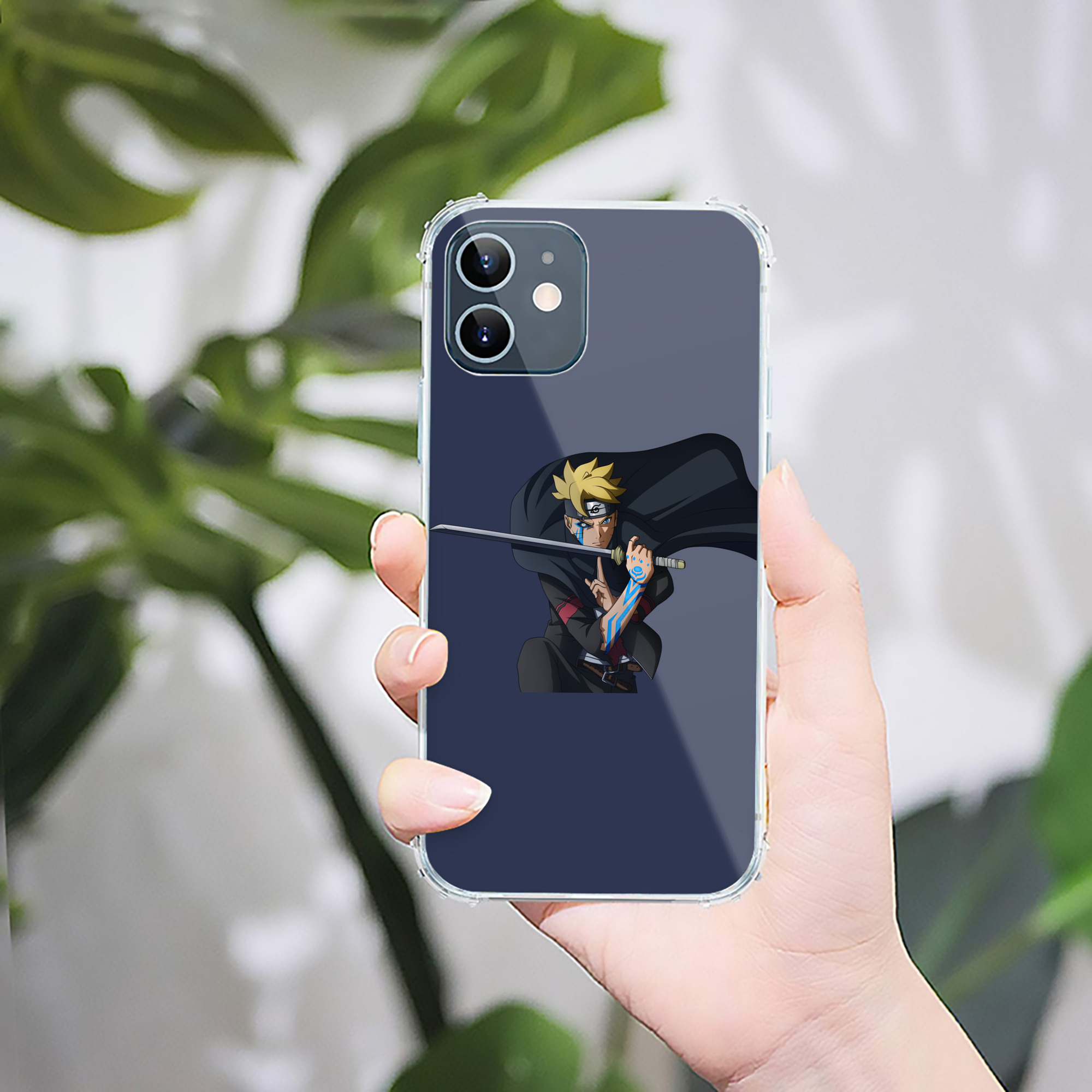 （画像用） NARUTO -ナルト- うずまき ボルト Uzumaki Boruto 【iPhone 12シリーズ対応】透明スマホケース（クリアソフトケース）